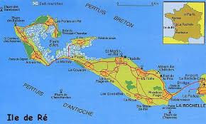 Map Of Ile De Re Map France La Rochelle