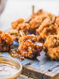 Fried Chicken Drumlets With Spicy Bbq Sauce Much Butter