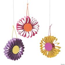It's so easy to make a hanging paper cone vase for flowers or mother's day or just because! Hanging Flower Craft Kit