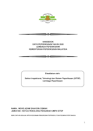 Sistem pengurusan aduan awam (sispaa) lembaga lebuhraya malaysia (llm) iaitu aplikasi… seterusnya. Buku Data Exam 2020 10 Nov 2020