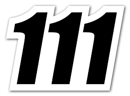 111 is r3 or the second repunit, a number like 11, 111, or 1111 that consists of repeated units, or 1's. Die Cut Racing 111 Stickerapp Shop
