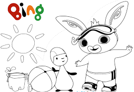 A te, mia cara maestra, un forte bacio voglio donare. Bing Il Coniglietto Ecco I Piu Bei Disegni Da Stampare E Colorare