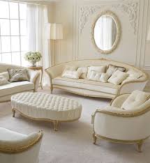 Italian 3 Seater Sofa Ruang Keluarga Mewah Set Sofa Desain Ruang Keluarga