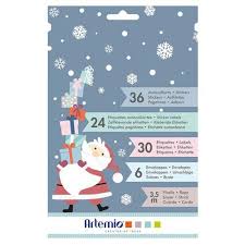 It's hard to get an edge and when you do, the sticker backing sheet tears up with the label. Set Stickers Labels Envelopes For Christmas Gifts My Little Christmas