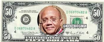 ALERT Valse biljetten in omloop! Onderste is vals. “DO” van “dollar” mag  niet bedekt zijn. En watermerk alleen zichtbaar tegen licht. CRED VR