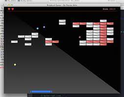 An image of the game; Github Ogamal Breakout Breakout Game In C Using Opengl And Glut