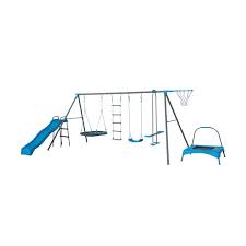 7 Station Swing Set Kmart Kids Outdoor Play Equipment Swing Set Kids Gym Equipment