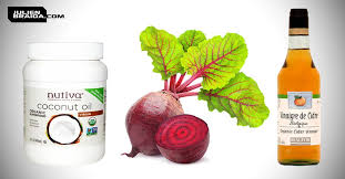 Les Vertus De L Huile De Noix De Coco Du Vinaigre De Cidre Et De La Betterave Rouge Betterave Rouge Cidre Huile De Coconut Bienfaits
