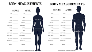 Printable Body Measurement Chart Delicious Determination