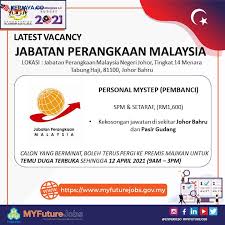 Warganegara malaysia yang berminat bekerja di jabatan perangkaan malaysia dan berkelayakan dipelawa untuk memohon sekarang juga. Iklan Jawatan Kosong Jabatan Perangkaan Malaysia Negeri Johor Kerja Kosong Kerajaan Swasta