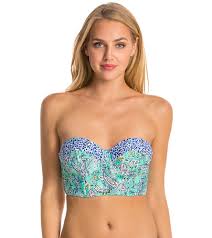 Profile Blush Swimwear Urban Jungle Underwire Bustier Bikini Top Def Cup At Swimoutlet Com Free Shipping