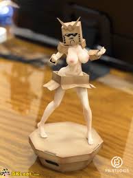 FB Studio Gundam Cardboard Girl Statue,FB Studio