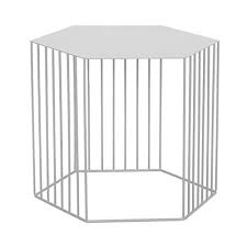 Black And White Side Table Zfgg Hexagon Metal Coffee Table Living Room Sofa Side Table Bedside Table 2 S Living Room Side Table Living Room Coffee Table Creative Coffee Table