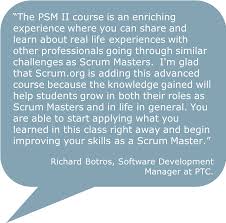 professional scrum master ii certified training course