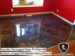 This Floor Is Stunning We Love The Depth Color Combo Order Your Custom Floor Kit Today Newfloors Resurfac Metallic Epoxy Floor Epoxy Floor Floor Remodel