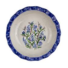 Check spelling or type a new query. Bluebonnet Hand Painted Ceramic Pie Dish Texas Capitol Gift Shop