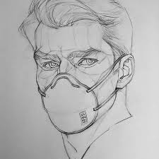 Stylish Face Mask For Kids Under 10 Art Drawings Sketches Creative Art Sketches Art Drawings Sketches