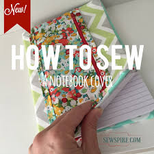 How To Sew A Notebook Cover With Zippered Pocket By Sewspire Diy Notebook Cover Book Cover Diy Notebook Cover