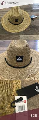 New Mens Quicksilver Pierside Straw Hat Nwt S M Straw Hat Hats Men
