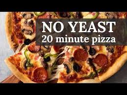 Bisquick Pizza Dough Recipe No Yeast This No Yeast Pizza Dough Yields An Exceptional Homemade Pizza With A Flavourful Tender Crust Quick Easy 20 In 2020 Easy Homemade Pizza No Yeast Pizza Dough Pizza