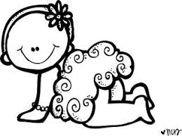 Black And White Children Clipart Melonheadz Illustrating Today S Freebie Baby Clip Art Melonheadz Clipart Doodle People