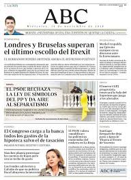La Dos La De Abc Del Miercoles 14 De Noviembre Abc Portadas Politica