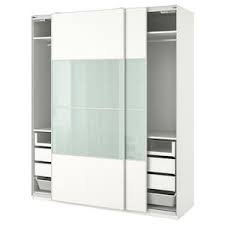 Pax Wardrobe White Tyssedal Glass 78 3 4x23 5 8x93 1 8 Ikea In 2020 Ikea Pax Pax Wardrobe Ikea Pax Wardrobe