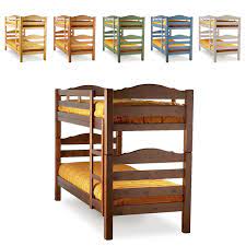 Letto a castello in legno massello di pino con doghe e cassetto. Letto A Castello Mercurio Mobilclick