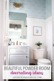 Use forest green paint to create an accent wall, then add natural texture via woven planters and rugs. Beautiful Half Bath Powder Room Decorating Ideas Abby Lawson