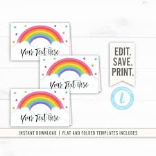 1st Birthday Birthday Nutrition Facts Label Template Rainbow Birthday Party Rainbow Party Rainbow Food Labels Etsy Rainbow Birthday Party Birthday Template Rainbow Birthday