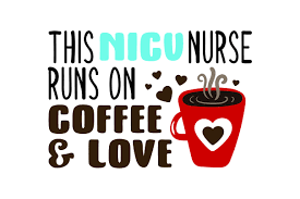 Download This Nicu Nurse Runs On Coffee Love Svg Cut File By Creative Fabrica Crafts Creative Fabrica PSD Mockup Templates