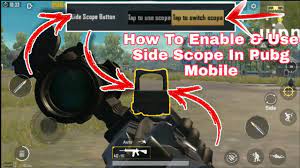 How To Enable Side Scope Canted Sight In Pubg Mobile 0 18 0 Update How To Use Side Scope In Pubg Youtube