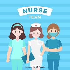 Equipo de enfermería plano | Vector Premium