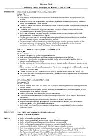 The cfm group will build your skills in financial analysis, reporting, pmo, etc. Financial Management Resume Samples Velvet Jobs