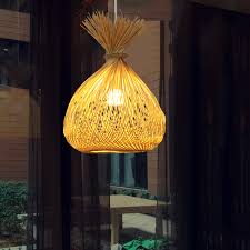 See more ideas about lights, installation art, hanging. 1 Bulb Hand Woven Pendant Lighting Chinese Bamboo Hanging Ceiling Light In Khaki Shefinds