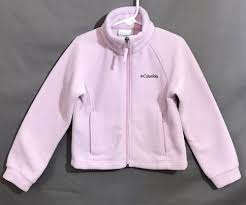 Columbia Fleece Zip Up Jacket Girls Size Xxs 4 5 Light