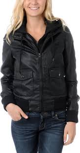 Obey Jealous Lover Black Bomber Jacket Black Bomber Jacket Black Leather Bomber Jacket Jackets