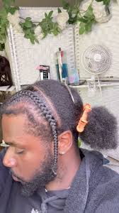 Don’t stress if you got thick 4C hair. 😉, Extensions were added to the 1st  2 cornrows. Thank you for the video friend, ., ., ., #menextensions  #extensions #popsmokebraids #trendingbraids ...