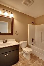 56 Ideas Bathroom Remodel Tile Brown Paint Colors For 2019 Beige Bathroom Bathroom Makeover Painting Bathroom