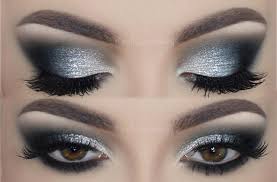 Silver Glitter Holiday Smokey Eyes Make Up Tutorial Melissa Samways Eyemakeuporange Glitter Smokey Eye Silver Glitter Eye Makeup Gold Eye Makeup