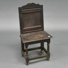 Pilgrim Century Carved Oak Side Chair Sale Number 2664m Lot Number 1256 Skinner Auctioneers Medieval Furniture Chair Chairs For Sale
