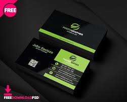 Print your custom business card online and make it as unique as your business. New Green Business Card Freedownloadpsd Com