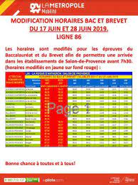Horaire bus salon de provence. Pour Les Epreuves Du Baccalaureat Mairie De Charleval Facebook