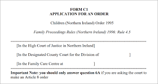 / what/how is it called? Northern Ireland Family Court Process 5 Steps To Custody