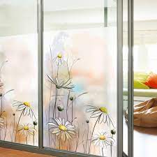 Window film from the window film company is the ideal way to deliver a stylish and long lasting privacy solution in the bathroom; Free Size Custom Made Stained Glass Window Film Sliding Door Bathroom Tube Static Cling Home Decor Little Daisy Nature Stained Glass Window Film Glass Window Filmstained Glass Window Aliexpress