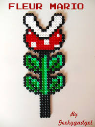 Pirahna Plant Mario Hama Beads By Geekygadget Perle Hama Mario Hama Mario Perles Hama Pokemon