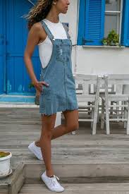 Kadin Mavi Kot Salopet Kot Elbiseler Gomlek Elbise Moda Stilleri