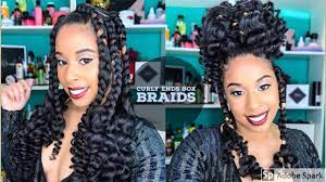 Trying Box Braids With Curly Ends Youtube Single Braids Hairstyles Box Braids Hairstyles Short Box Braids Hairstyles