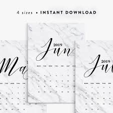 5x7 Printable Black And White Calendar 2020 Marble Calendar 2019 Marble Printable Calendar Planner 2019 Pdf A4 Usletter A5 Calendar Printable Wall Calendar Marble Instant Download Calendar Printables Planner Calendar Printables Printable Wall Calendar