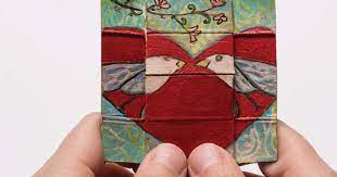 This card has 4 different pages that you flip through. How To Make Mixed Media Infinity Cards Cloth Paper Scissors
